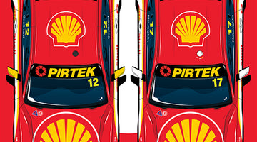 2020 Shell V-Power Racing Team Exclusive Team Mates Illustrated Print