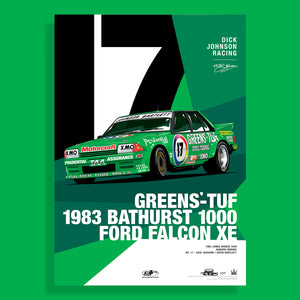 DJR 1983 Bathurst 1000 Greens'-Tuf A1 Artist Proof